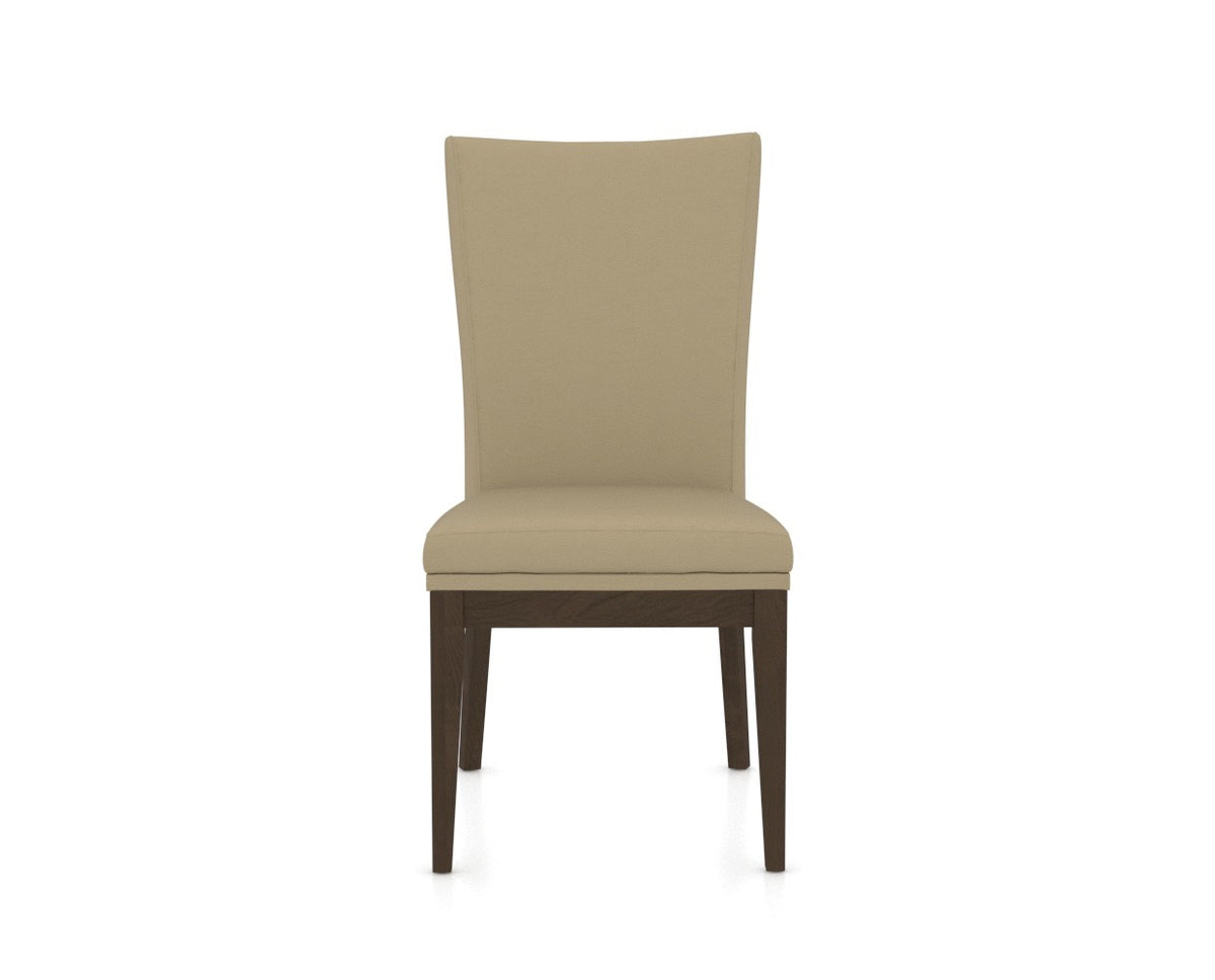 Canadel Frank Dining Chair in Hazelnut Washed, XY Faux Leather, front view