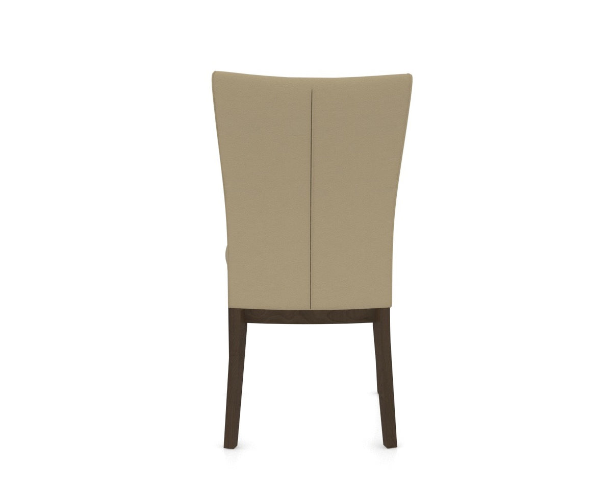 Canadel Frank Dining Chair in Hazelnut Washed, XY Faux Leather, back view