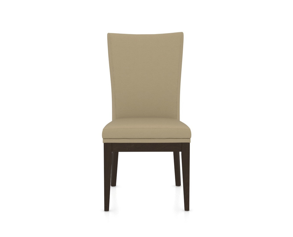 Canadel Frank Dining Chair in Davy's Grey, XY Faux Leather, front view
