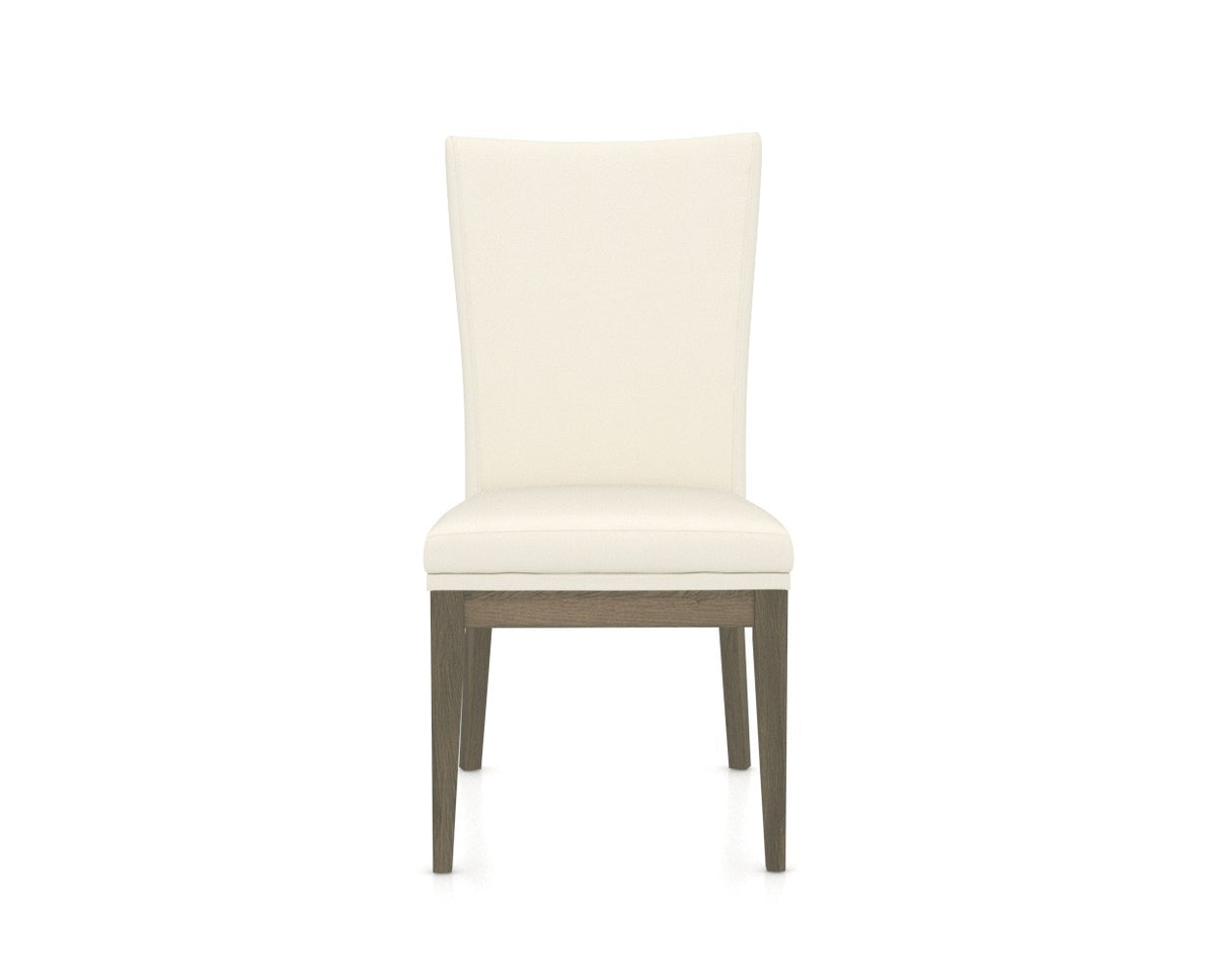 Canadel Frank Dining Chair in Shadow, YJ Faux Leather, front view