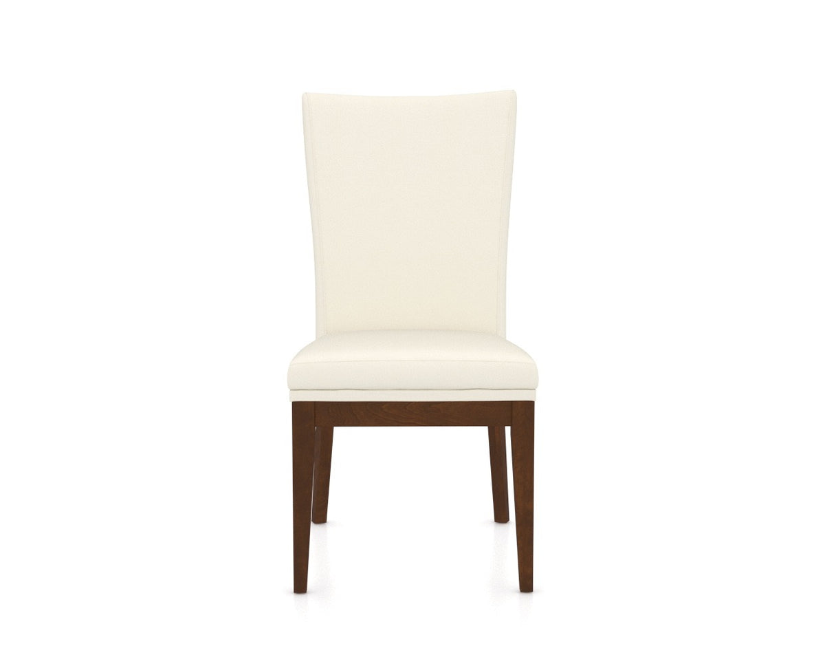 Canadel Frank Dining Chair in Cognac Washed, YJ Faux Leather, front view