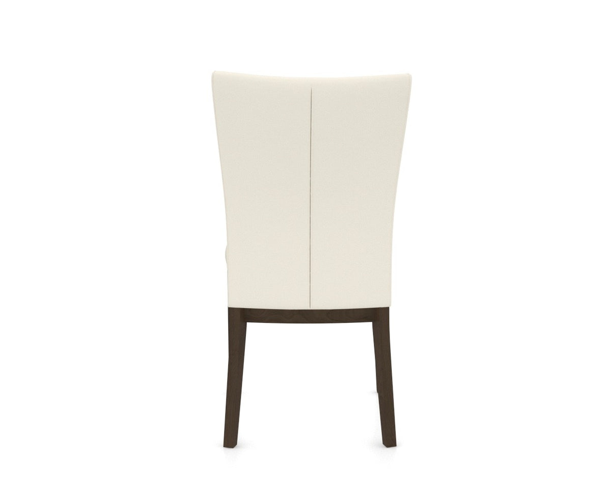Canadel Frank Dining Chair in Hazelnut Washed, YJ Faux Leather, back view
