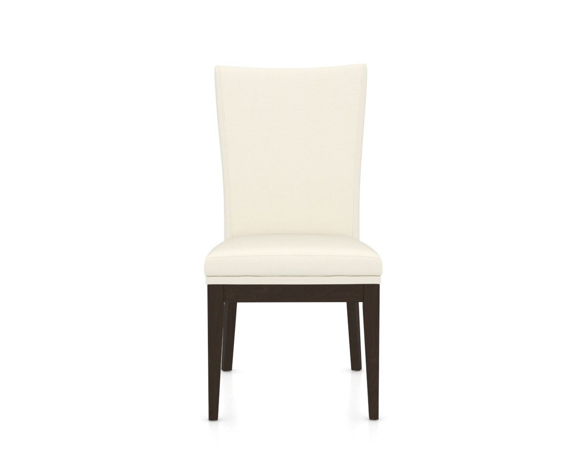 Canadel Frank Dining Chair in Davy's Grey, YJ Faux Leather, front view