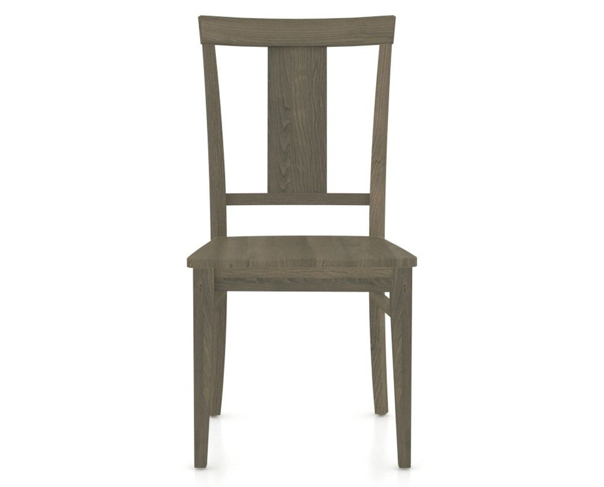 Canadel Dining Chair 5024 in Wood Seat and 08 Shadow, front view