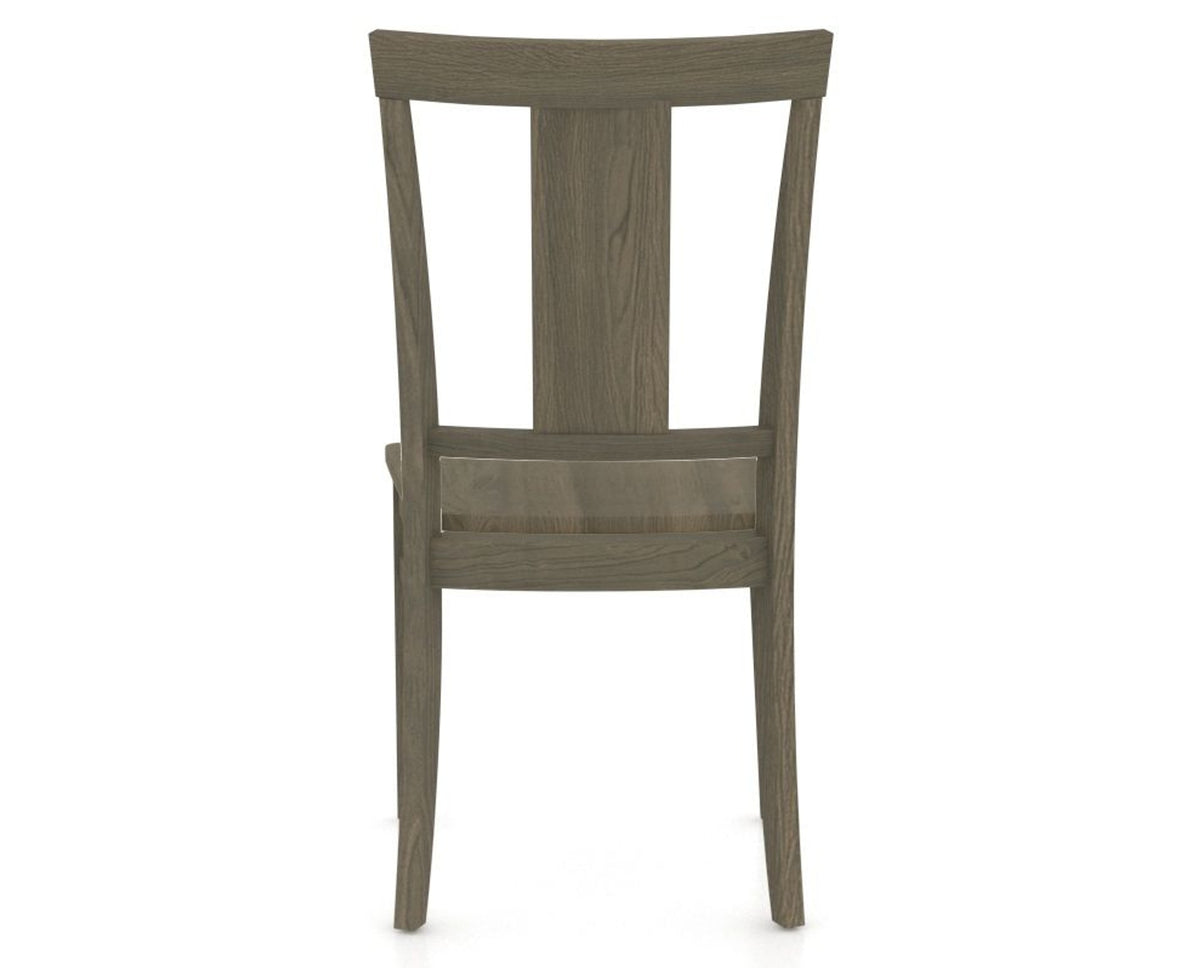 Canadel Dining Chair 5024 in Wood Seat and 08 Shadow, back view
