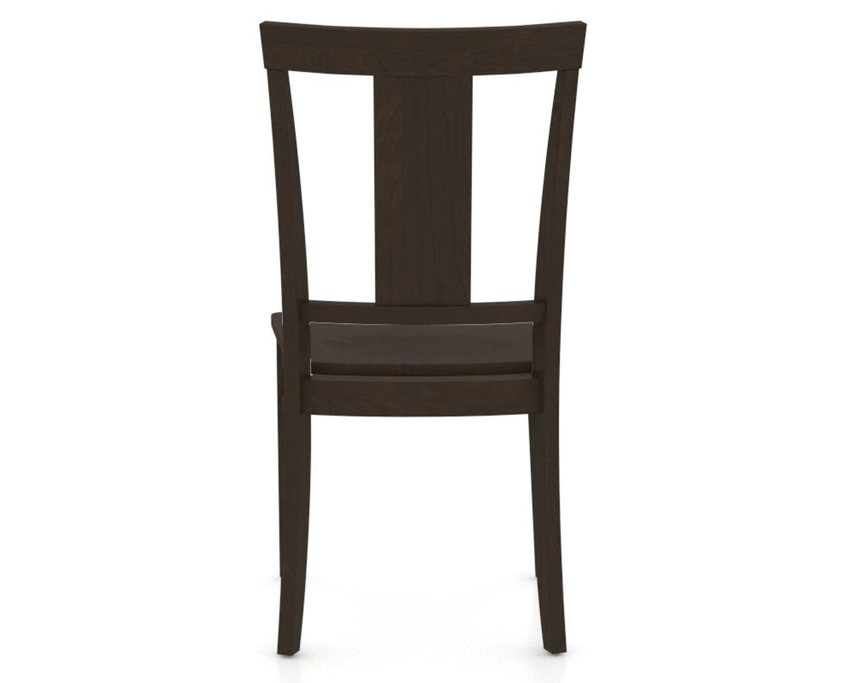 Canadel Dining Chair 5024 in Wood Seat and 59 Davy's Grey, back view