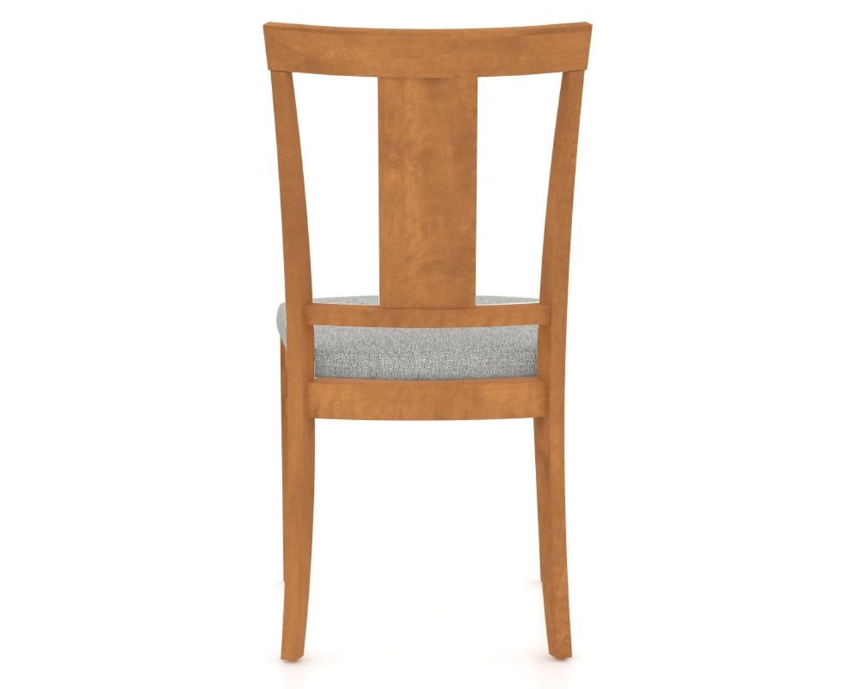 Canadel Dining Chair 5024 in 7C Fabric and 01 Honey Washed, back view