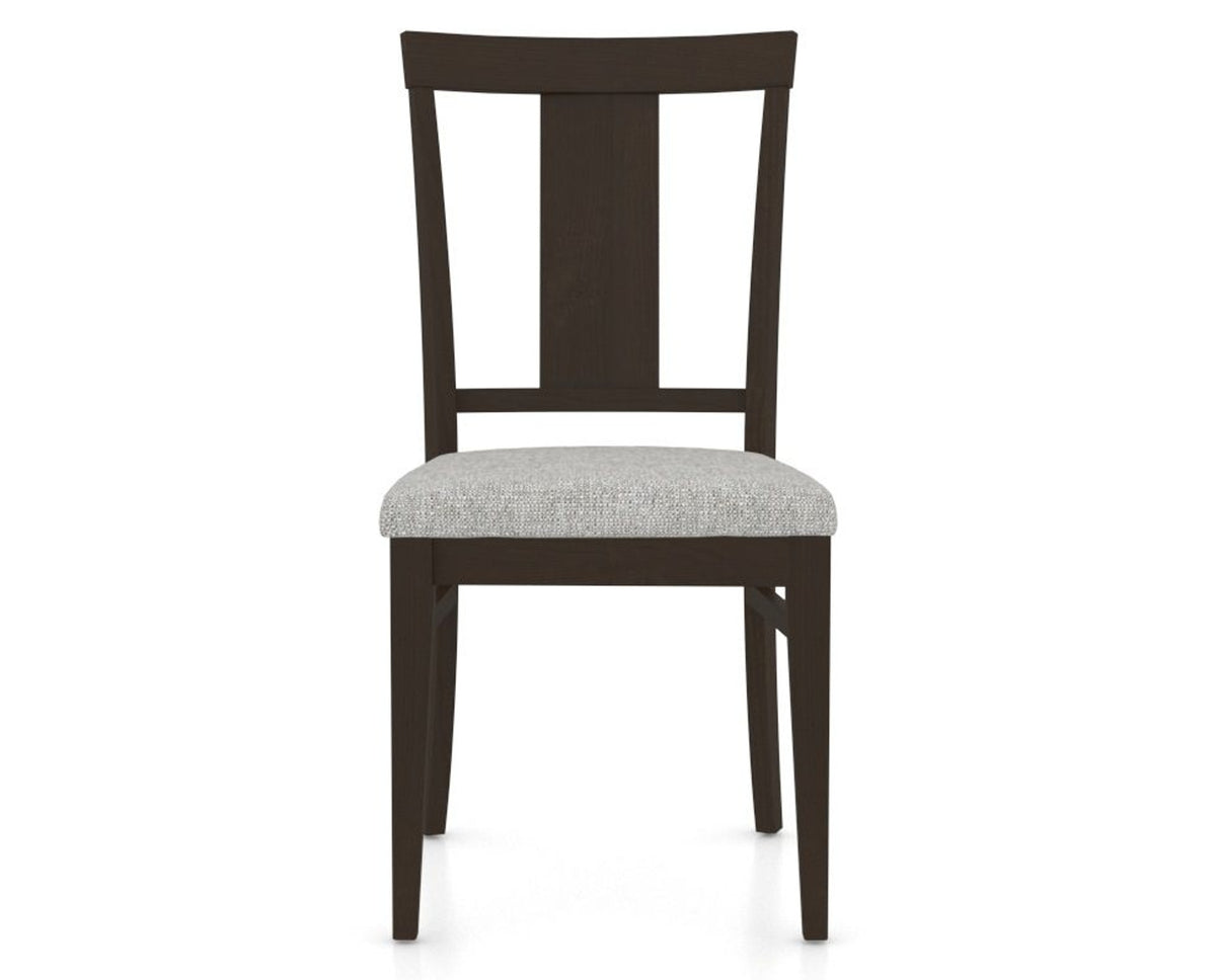 Canadel Dining Chair 5024 in 7C Fabric and 59 Davy's Grey, front view