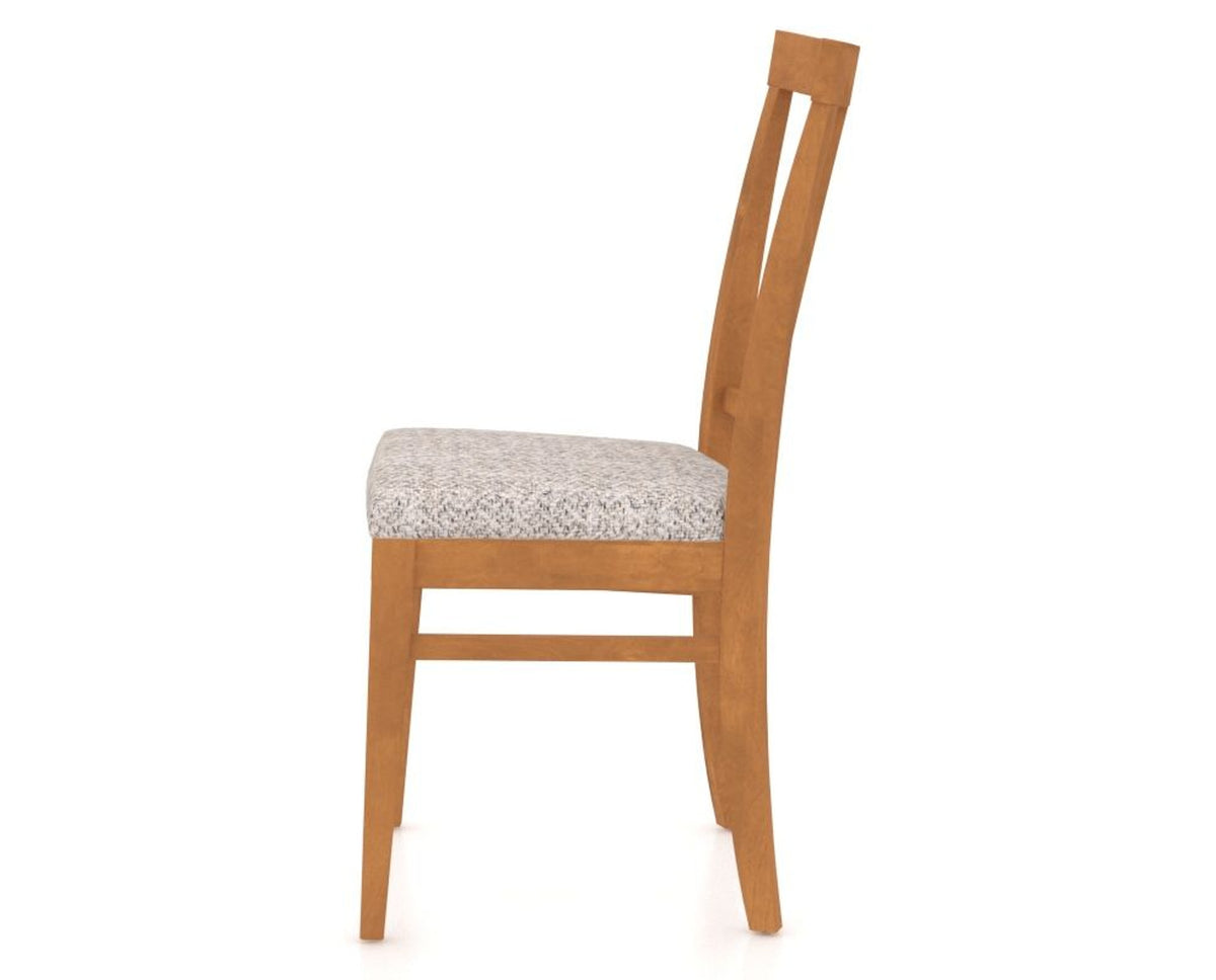 Canadel Dining Chair 5024 in FP Crypton® and 01 Honey Washed, side view
