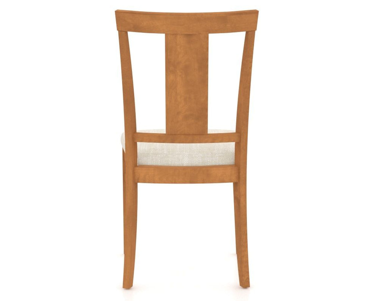 Canadel Dining Chair 5024 in FT InsideOut® and 01 Honey Washed, back view