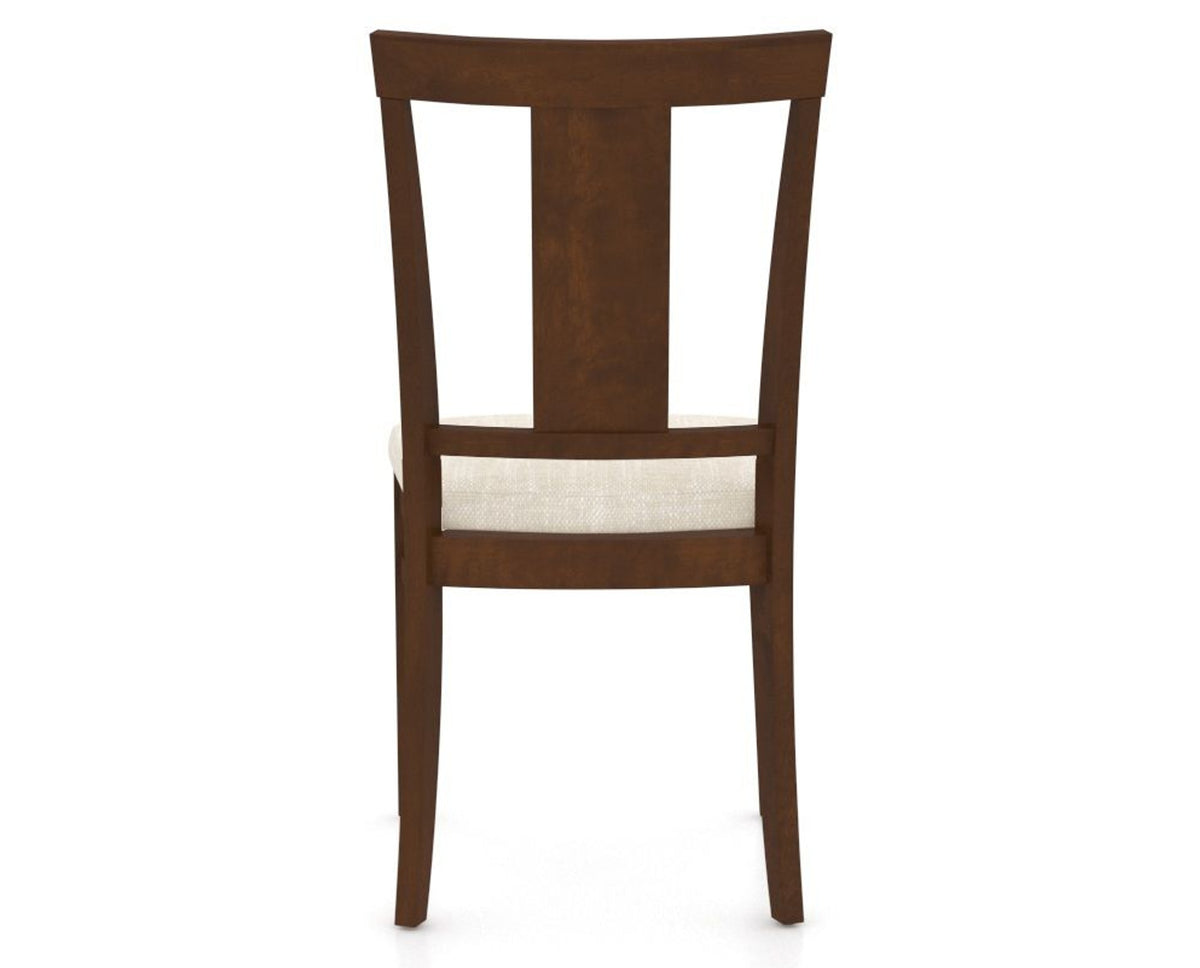 Canadel Dining Chair 5024 in FT InsideOut® and 19 Cognac Washed, back view