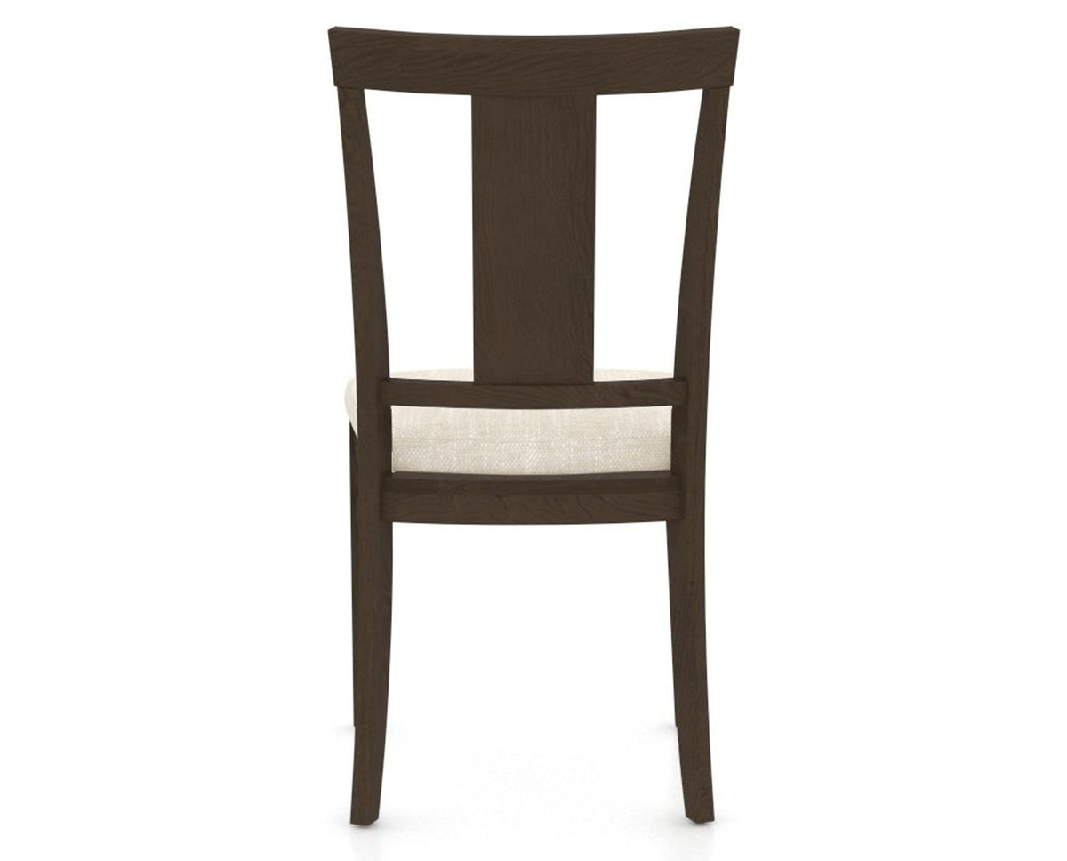 Canadel Dining Chair 5024 in FT InsideOut® and 29 Hazelnut Washed, back view