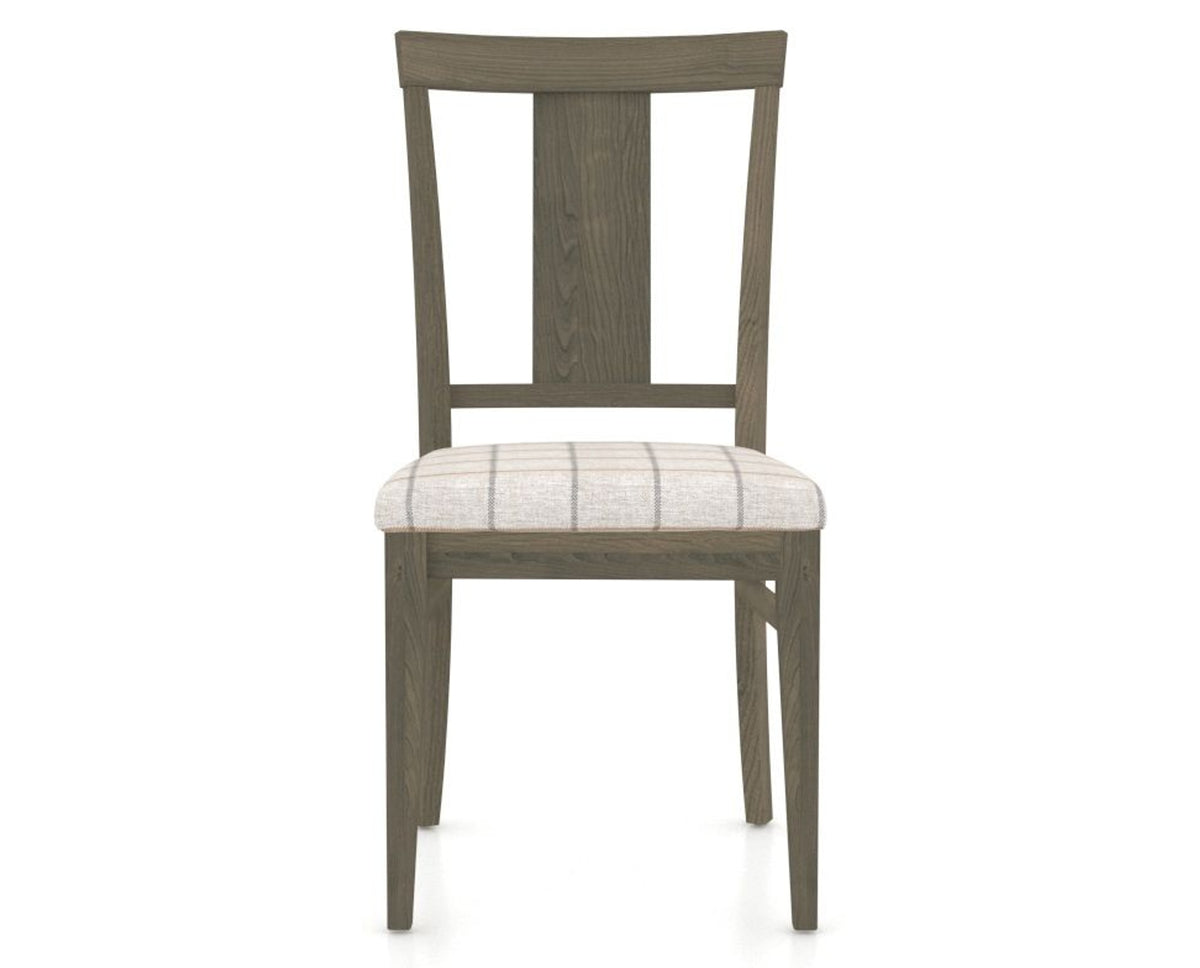 Canadel Dining Chair 5024 in OZ Fabric and 08 Shadow, front view