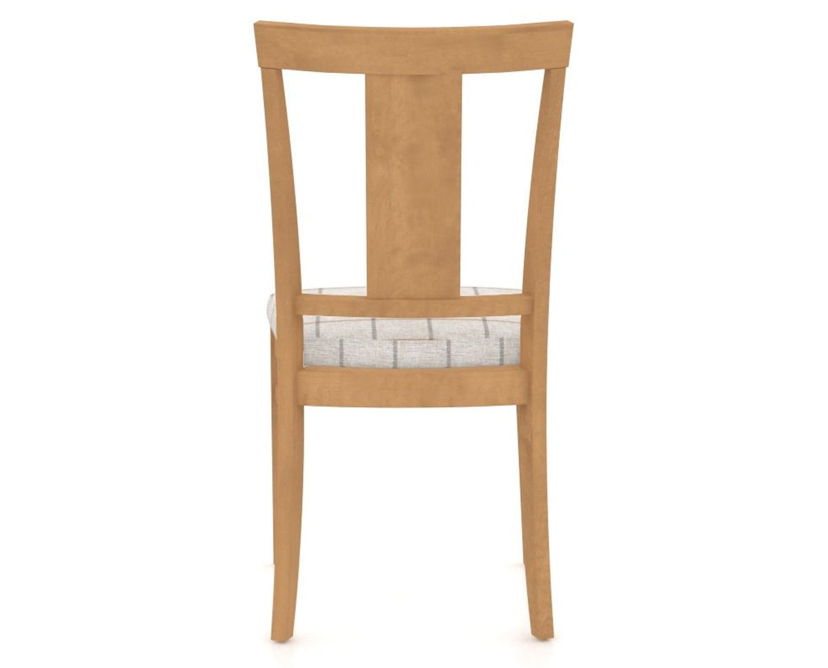 Canadel Dining Chair 5024 in OZ Fabric and 20 Caramel Washed, back view