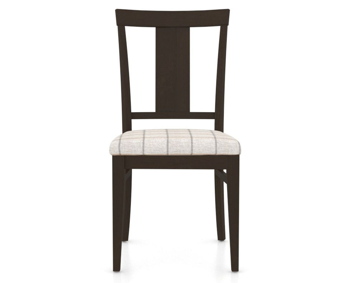 Canadel Dining Chair 5024 in OZ Fabric and 59 Davy's Grey, front view