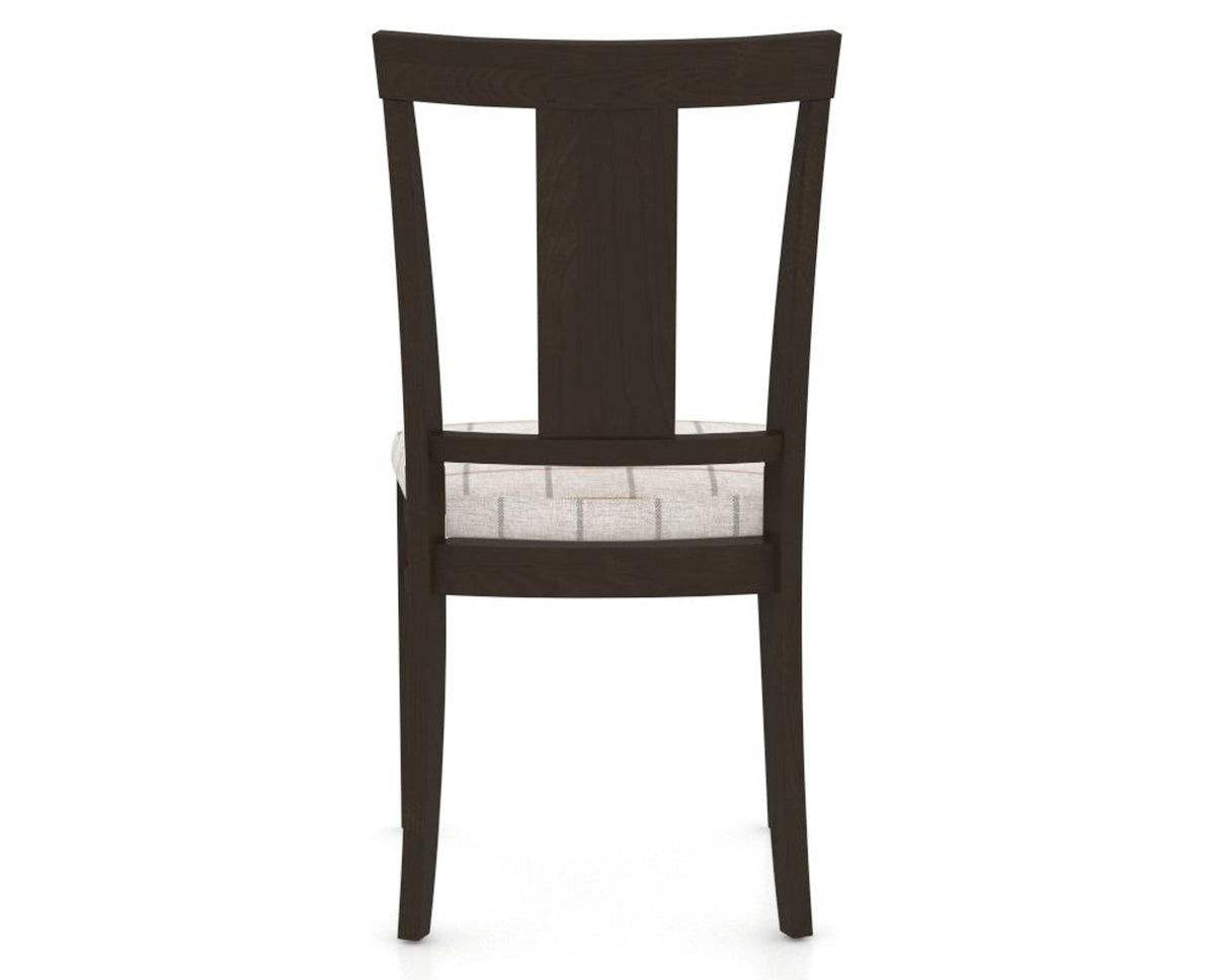 Canadel Dining Chair 5024 in OZ Fabric and 59 Davy's Grey, back view