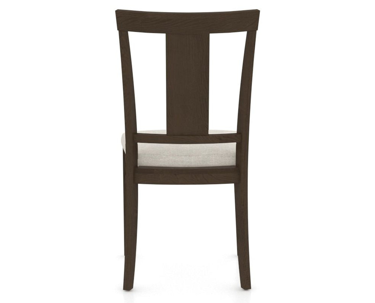 Canadel Dining Chair 5024 in TB Fabric and 29 Hazelnut Washed, back view