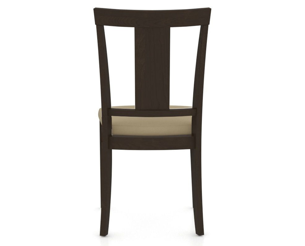 Canadel Dining Chair 5024 in XY Faux Leather and 59 Davy's Grey, back view