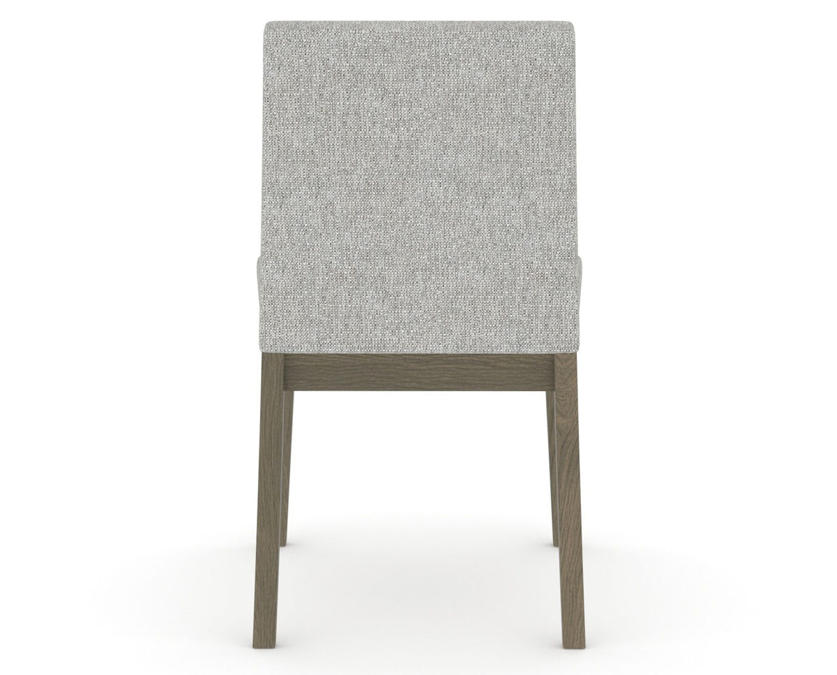 Canadel Upholstered Dining Chair 5038 in 7C Fabric and 08 Shadow, back view