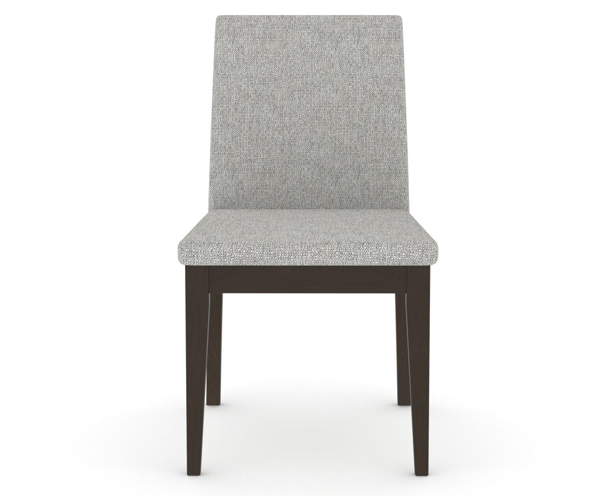 Canadel Upholstered Dining Chair 5038 in 7C Fabric and 59 Davy's Grey, front view