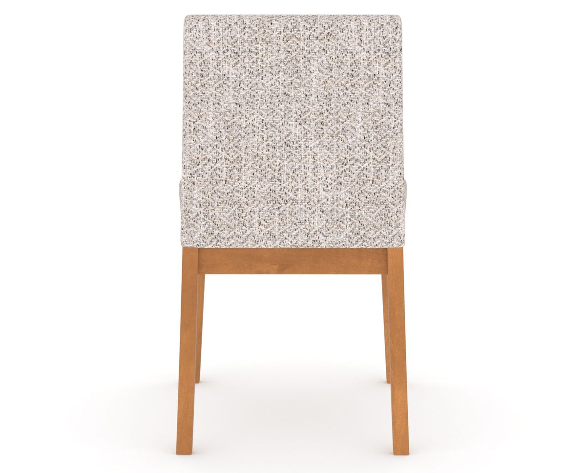 Canadel Upholstered Dining Chair 5038 in FP Crypton® and 01 Honey Washed, back view