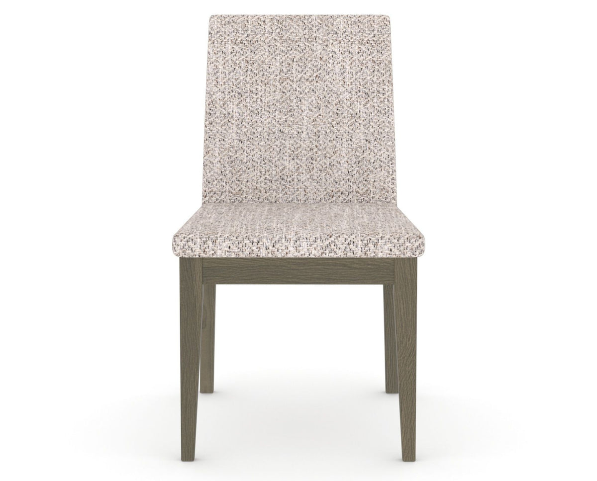 Canadel Upholstered Dining Chair 5038 in FP Crypton® and 08 Shadow, front view