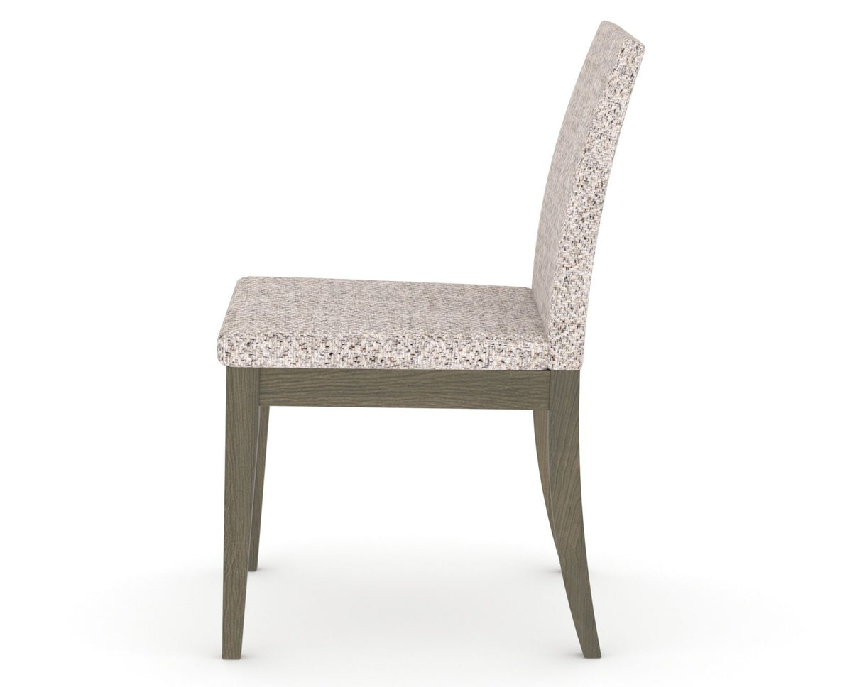 Canadel Upholstered Dining Chair 5038 in FP Crypton® and 08 Shadow, side view