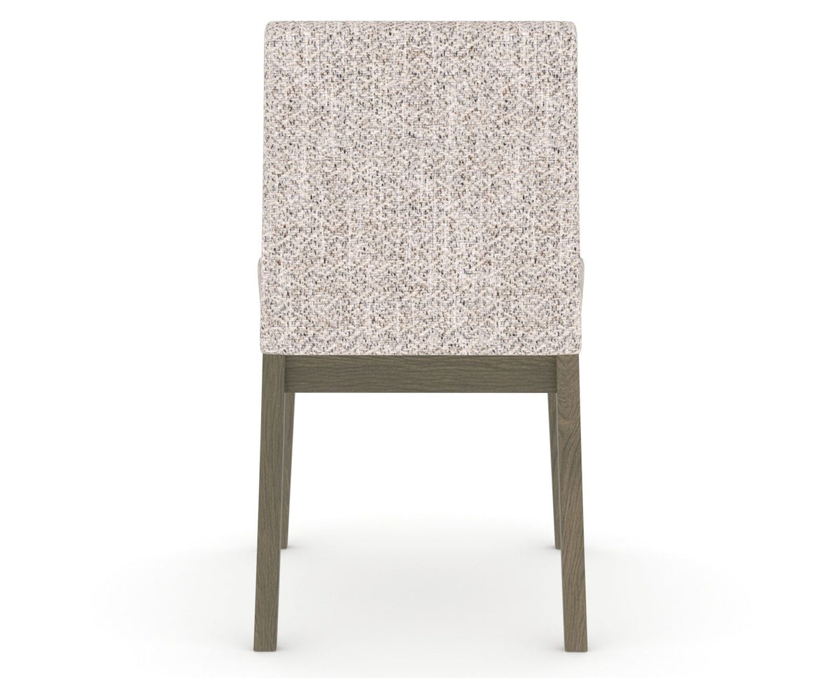 Canadel Upholstered Dining Chair 5038 in FP Crypton® and 08 Shadow, back view