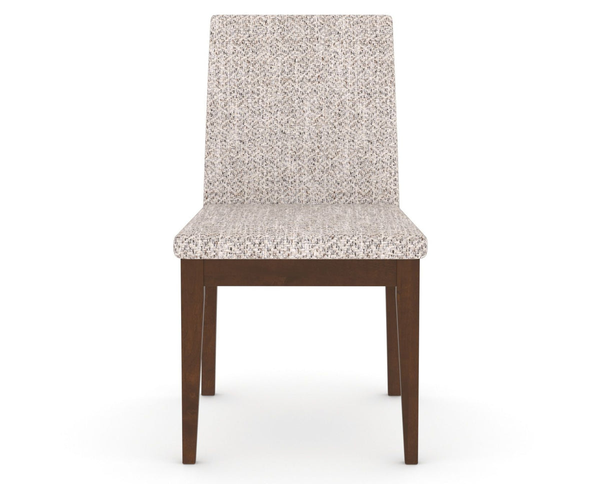 Canadel Upholstered Dining Chair 5038 in FP Crypton® and 19 Cognac Washed, front view