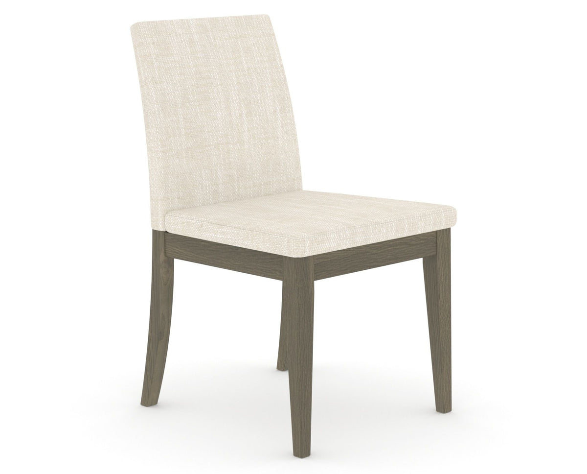 Canadel Upholstered Dining Chair 5038 in FT InsideOut® and 08 Shadow, three-quarter view