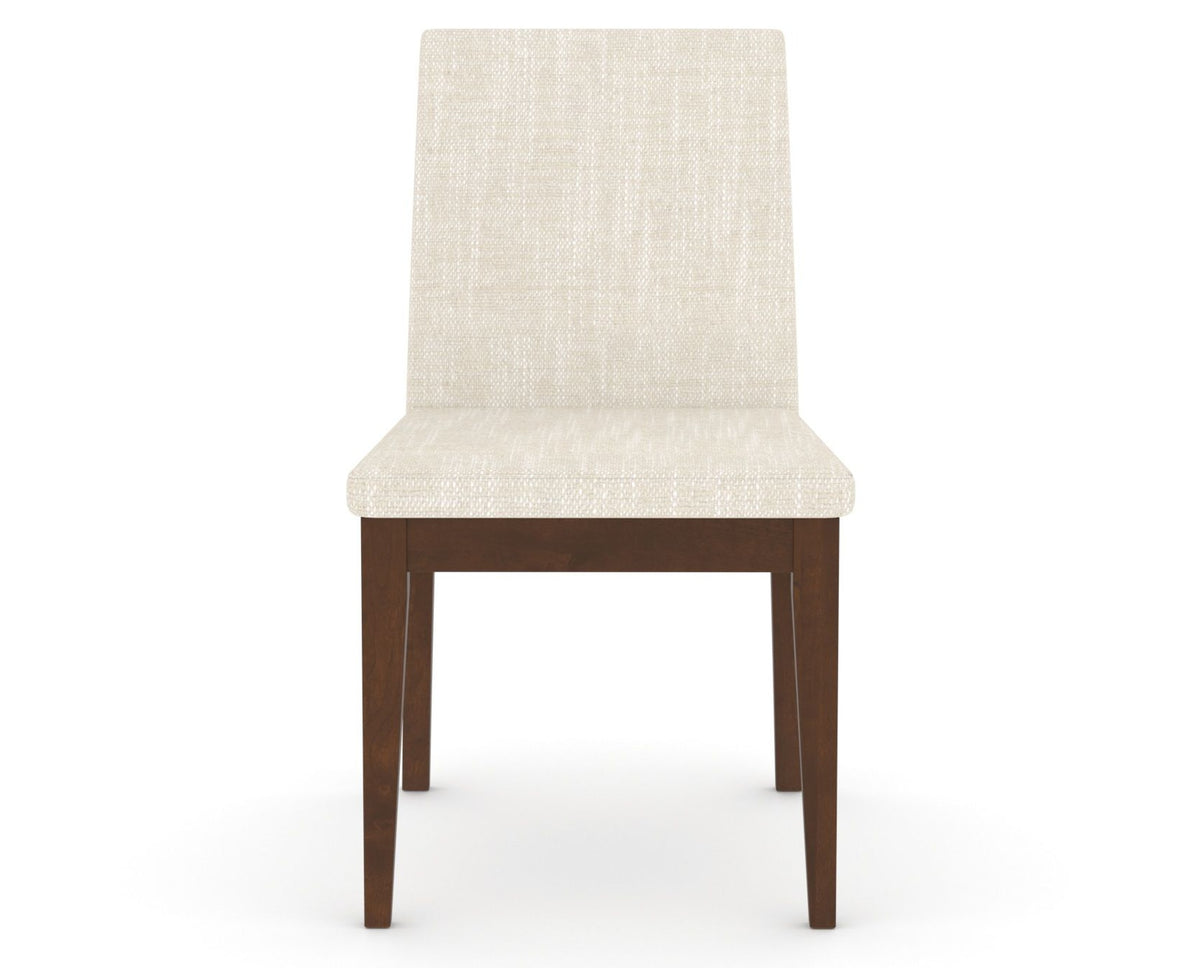 Canadel Upholstered Dining Chair 5038 in FT InsideOut® and 19 Cognac Washed, front view