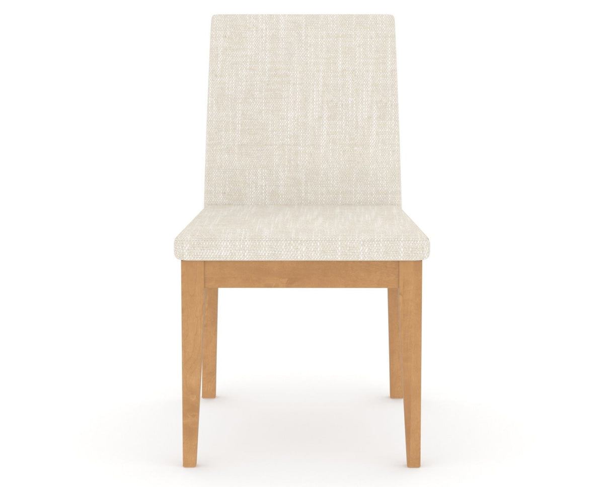 Canadel Upholstered Dining Chair 5038 in FT InsideOut® and 20 Caramel Washed, front view