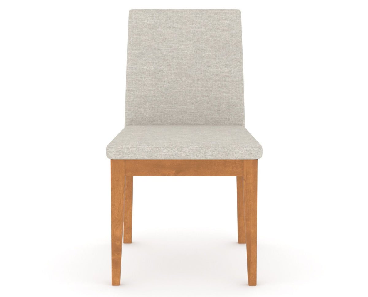 Canadel Upholstered Dining Chair 5038 in Honey Washed, front view