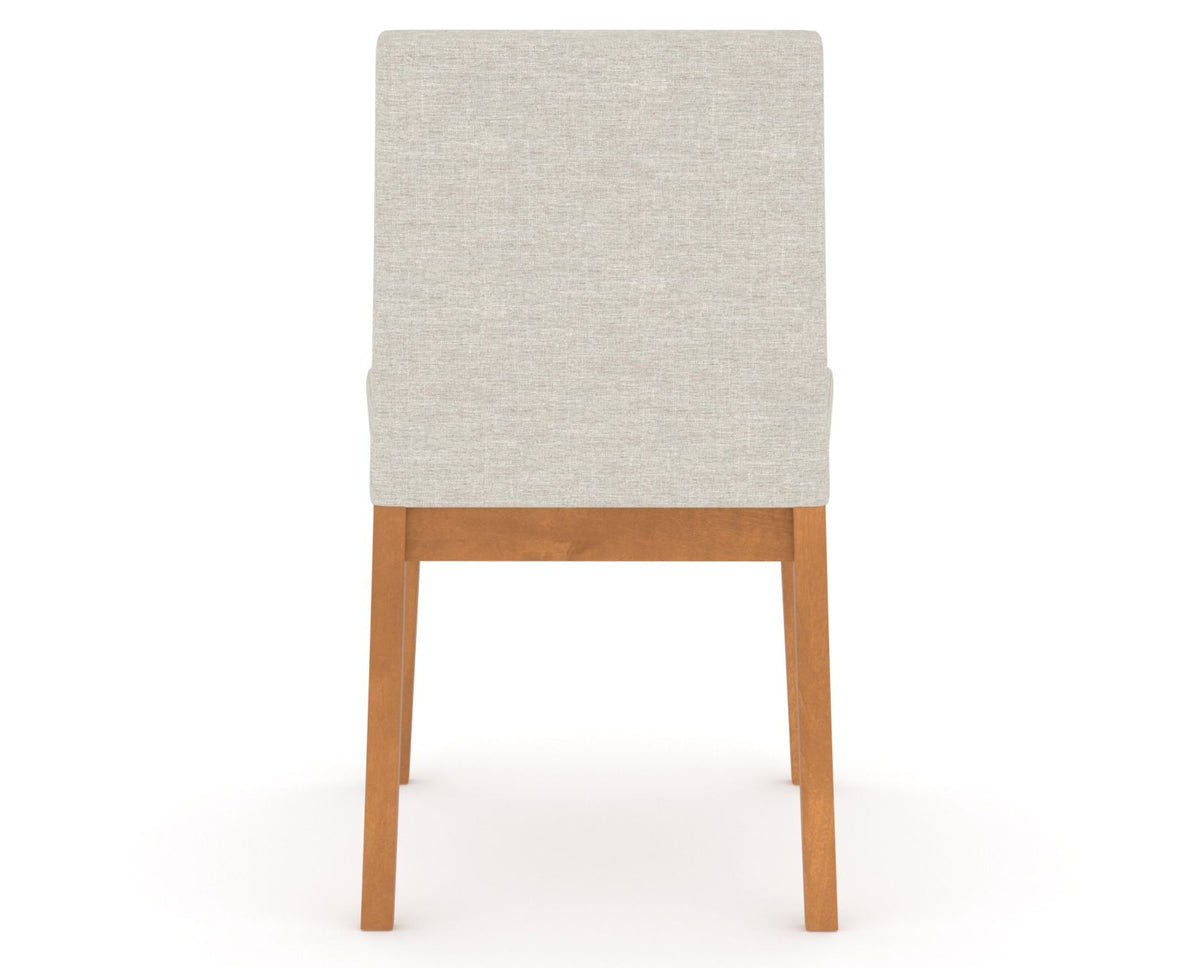 Canadel Upholstered Dining Chair 5038 in Honey Washed, back view