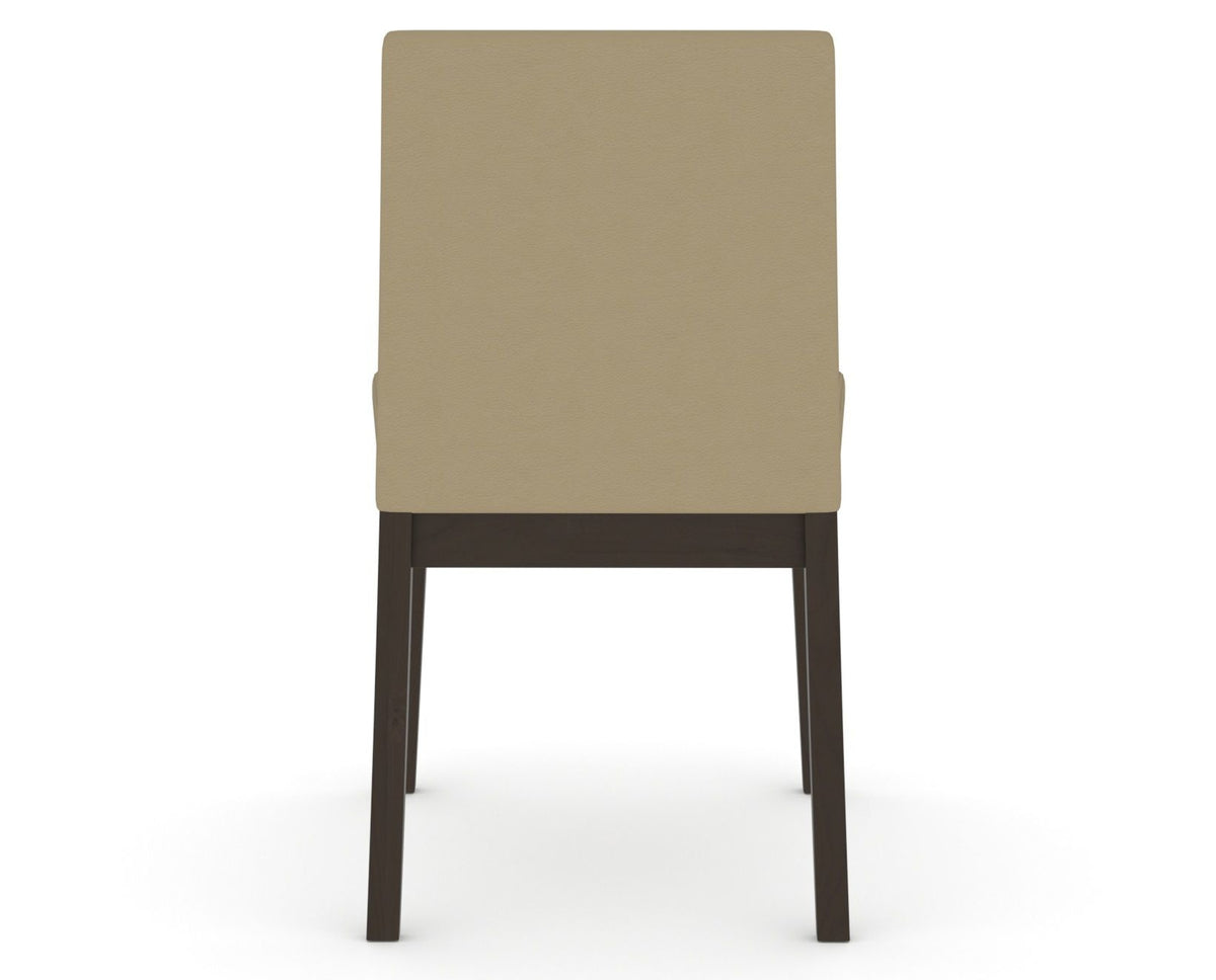 Canadel Upholstered Dining Chair 5038 in XY Faux Leather and 59 Davy's Grey, back view