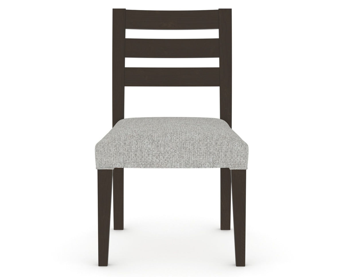 Canadel Upholstered Dining Chair 5039 in 7C Fabric and 59 Davy's Grey, front view