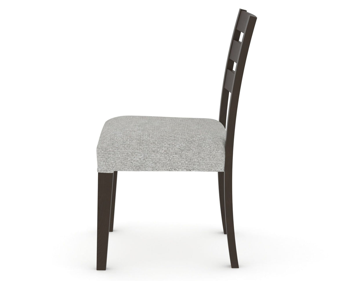 Canadel Upholstered Dining Chair 5039 in 7C Fabric and 59 Davy's Grey, side view