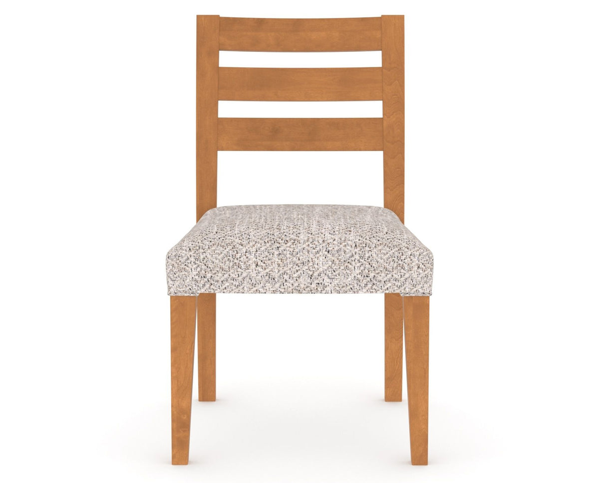 Canadel Upholstered Dining Chair 5039 in FP Crypton® and 01 Honey Washed, front view