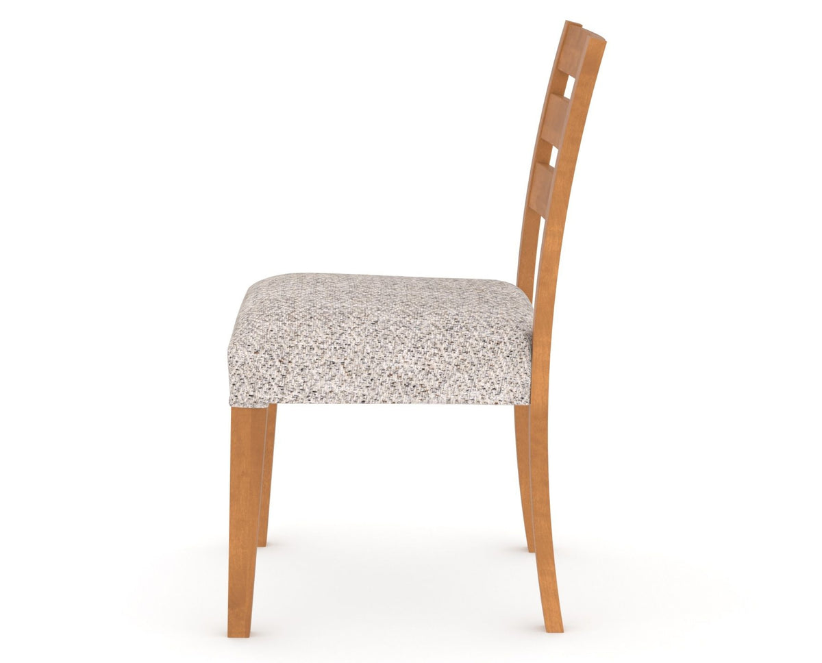 Canadel Upholstered Dining Chair 5039 in FP Crypton® and 01 Honey Washed, side view