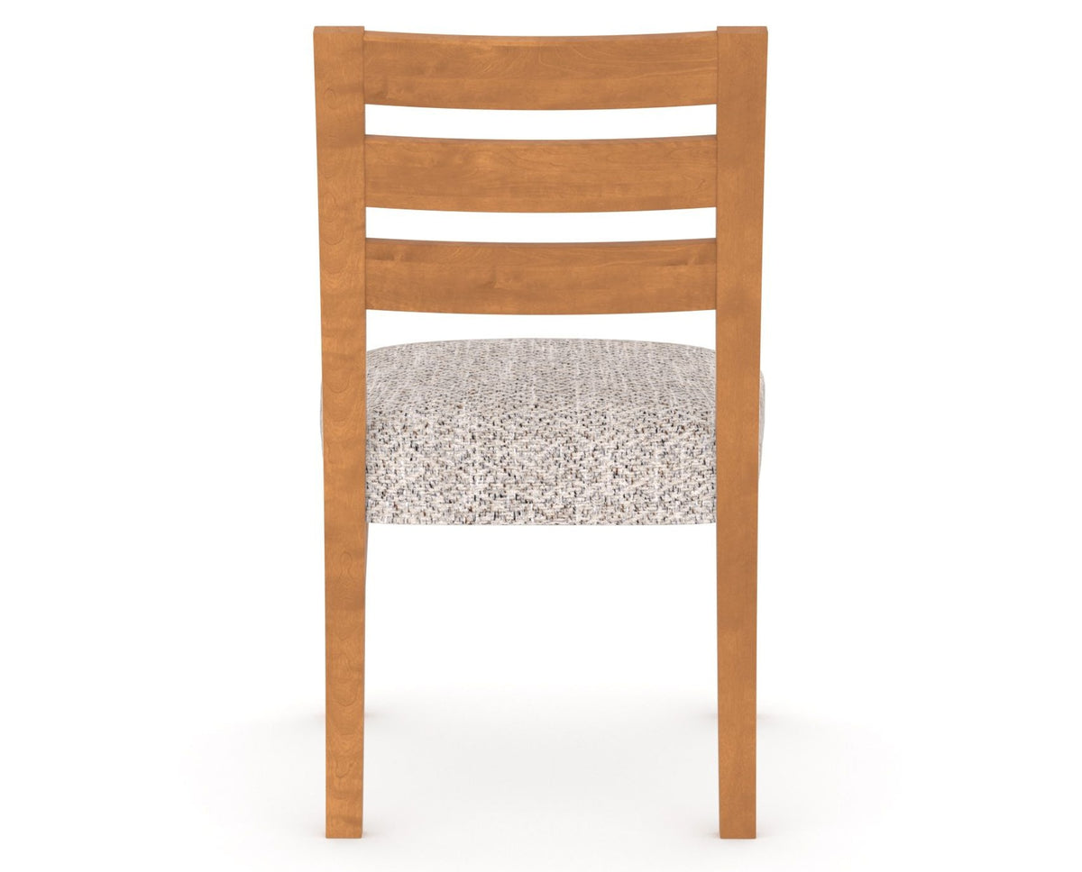 Canadel Upholstered Dining Chair 5039 in FP Crypton® and 01 Honey Washed, back view