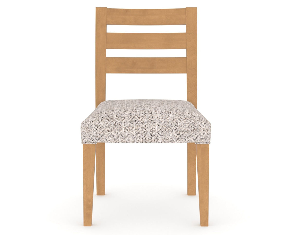 Canadel Upholstered Dining Chair 5039 in FP Crypton® and 20 Caramel Washed, front view