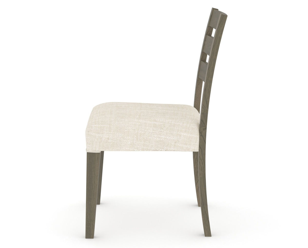 Canadel Upholstered Dining Chair 5039 in FT InsideOut® and 08 Shadow, side view