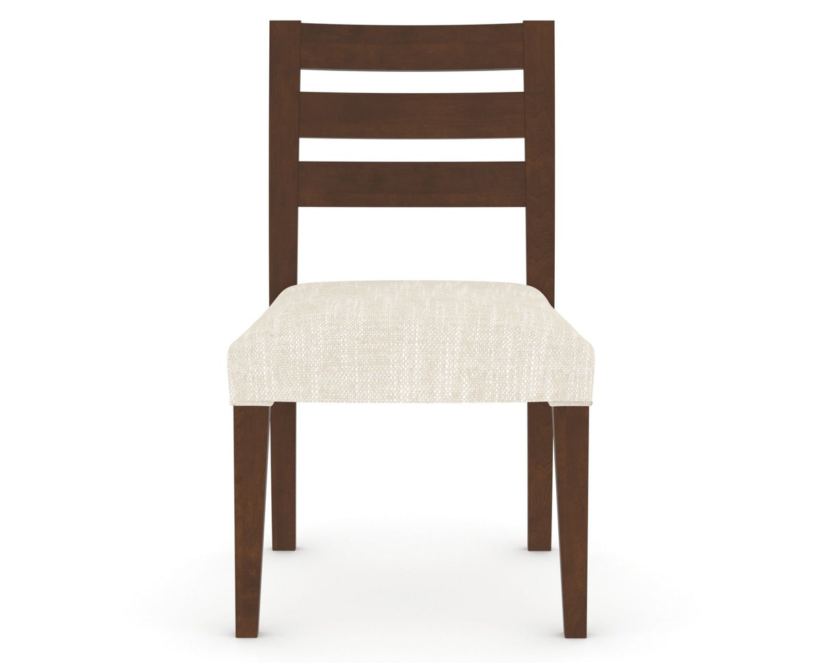 Canadel Upholstered Dining Chair 5039 in FT InsideOut® and 19 Cognac Washed, front view