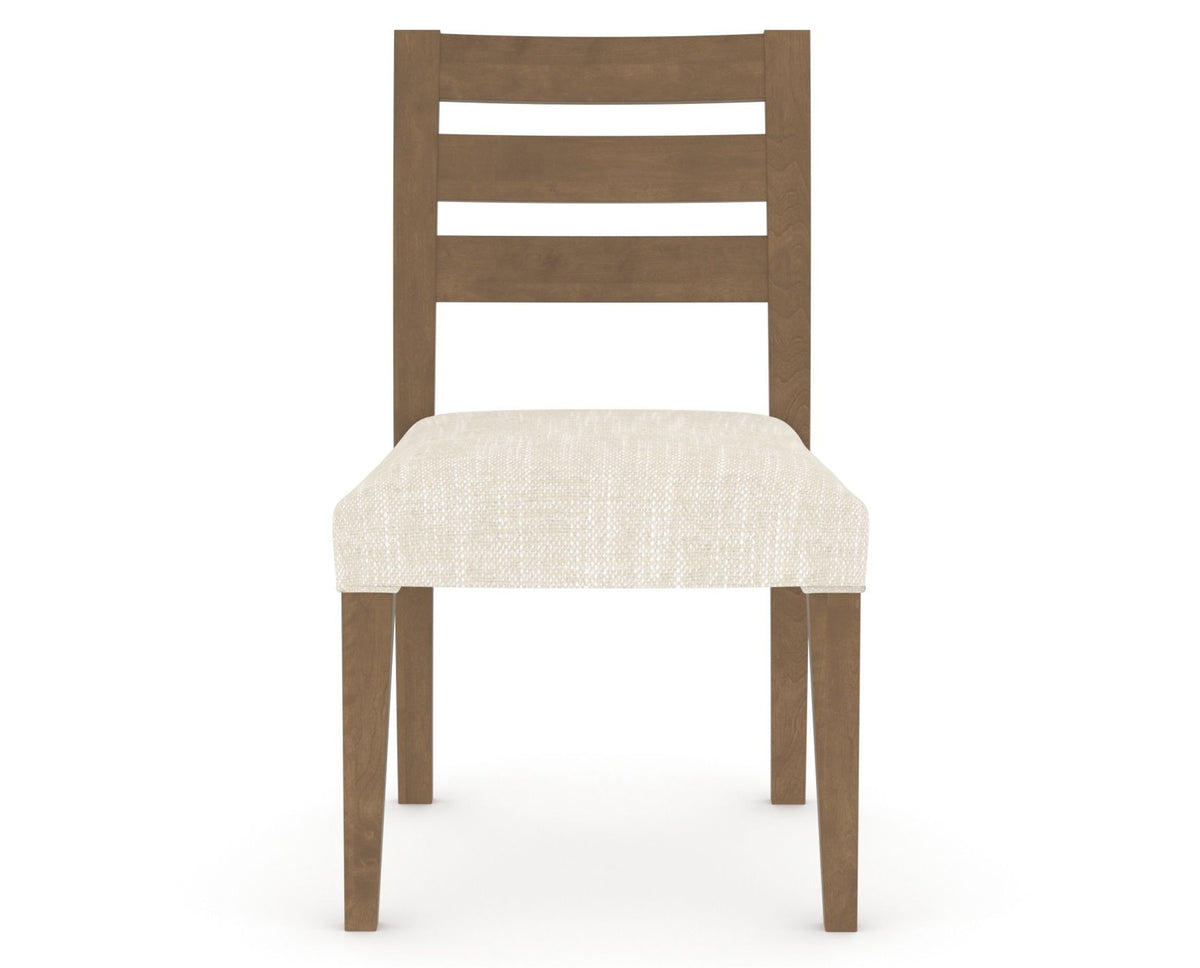Canadel Upholstered Dining Chair 5039 in FT InsideOut® and 25 Pecan Washed, front view