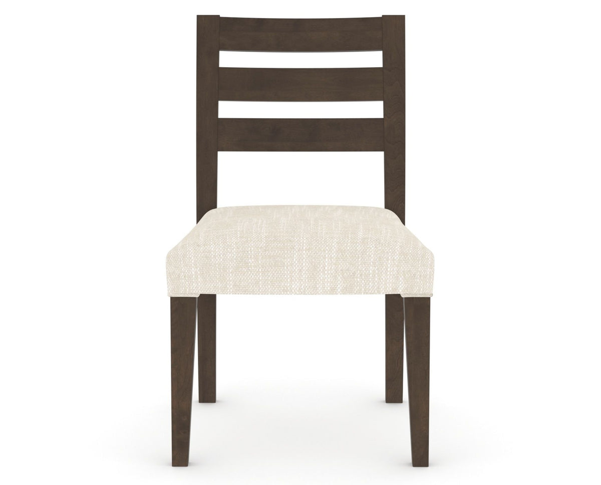 Canadel Upholstered Dining Chair 5039 in FT InsideOut® and 29 Hazelnut Washed, front view