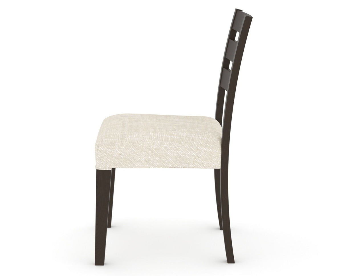 Canadel Upholstered Dining Chair 5039 in FT InsideOut® and 59 Davy's Grey, side view