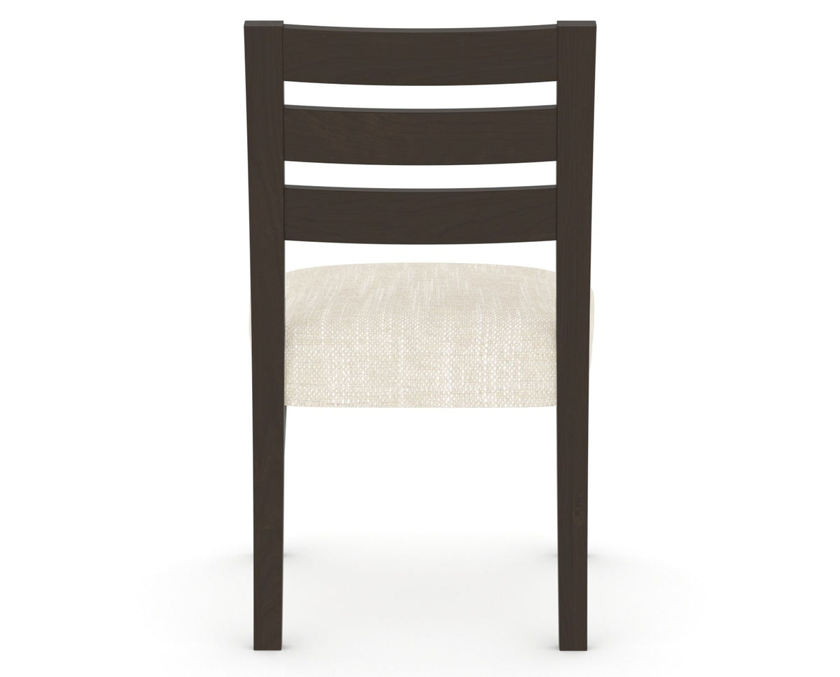 Canadel Upholstered Dining Chair 5039 in FT InsideOut® and 59 Davy's Grey, back view