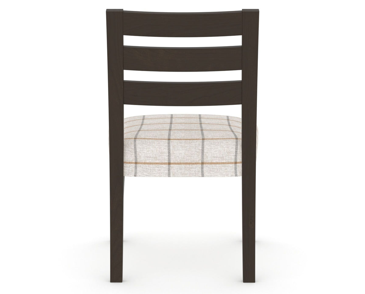 Canadel Upholstered Dining Chair 5039 in OZ Fabric and 59 Davy's Grey, back view
