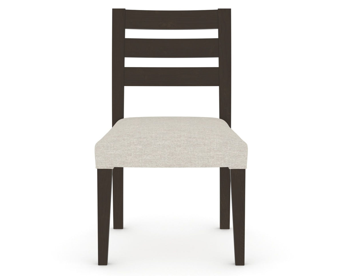 Canadel Upholstered Dining Chair 5039 in TB Fabric and 59 Davy's Grey, front view
