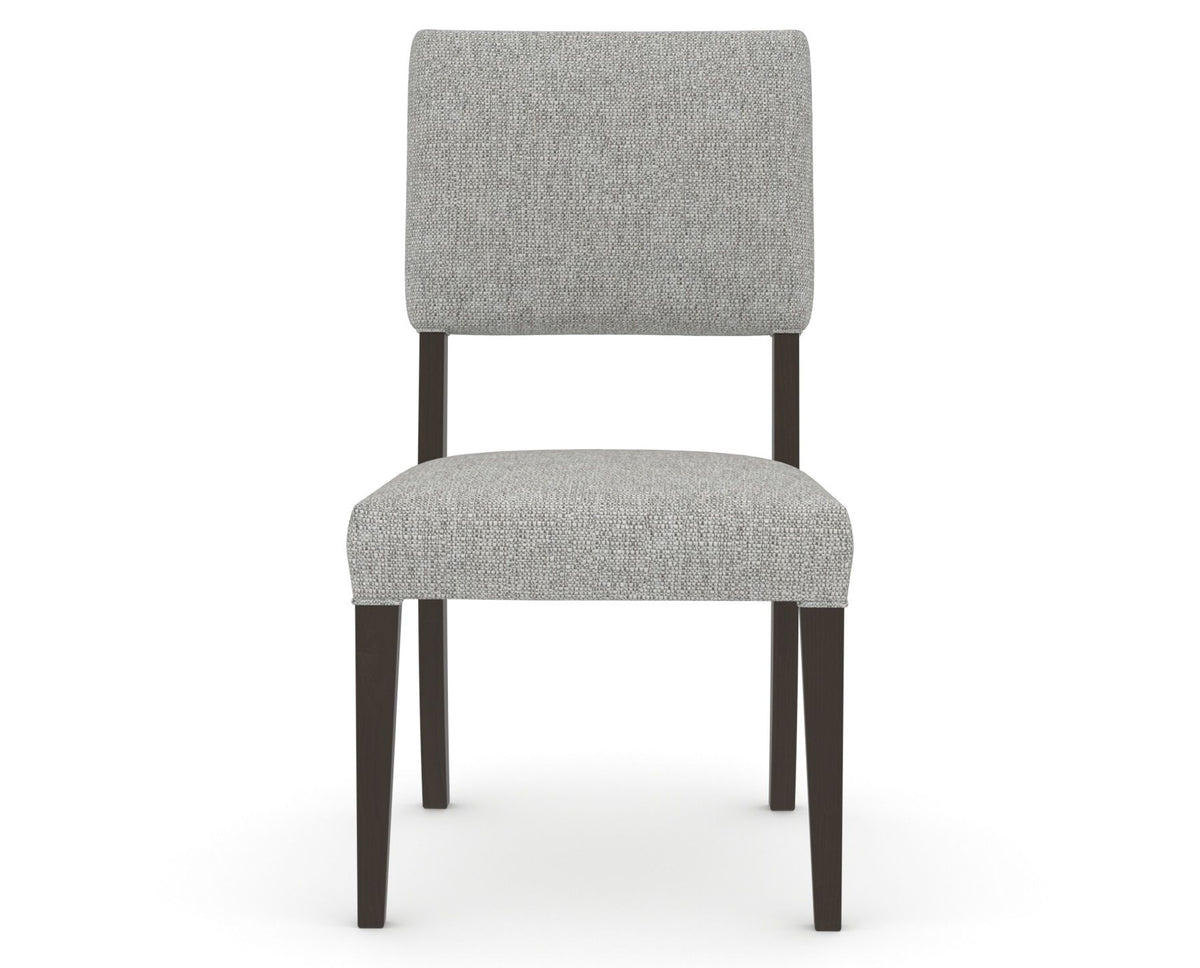 Canadel Upholstered Dining Chair 5051 in 7C Fabric and 59 Davy's Grey, front view
